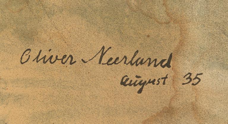 Oliver Neerland, världskarta, 1935.