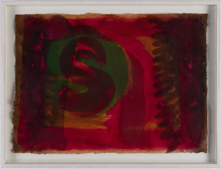 HOWARD HODGKIN, lift ground etching with aquatint and carborundum, signed 67/100. Dated -86.