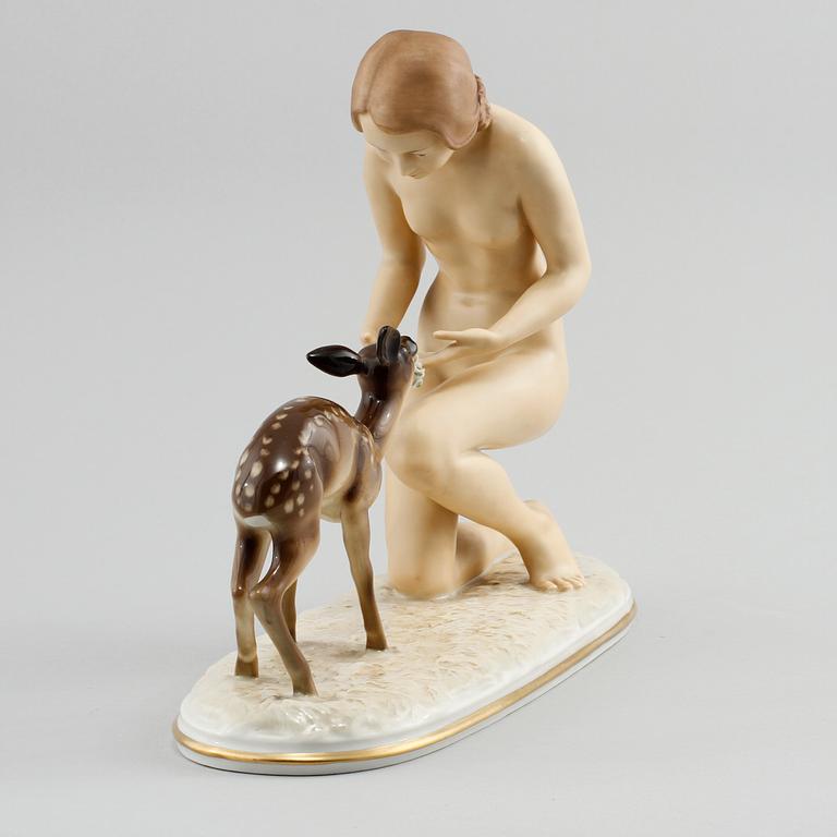 FIGURIN, porslin, Carl Werner, Hutschenreuther, 1900-talets första hälft.