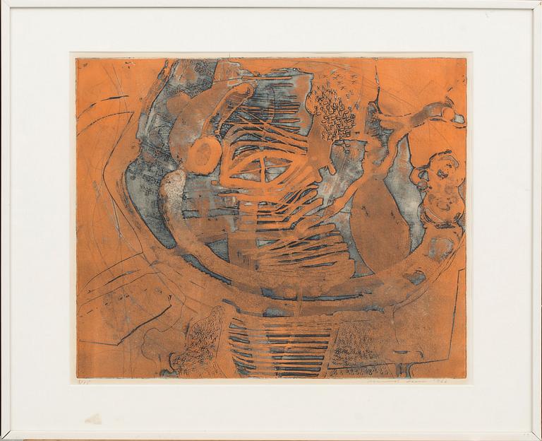 THORMOND LARSEN, litograph in colour, 2 pcs, signed and numbered,