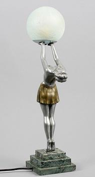 BORDSLAMPA, art deco, 1900-talets första hälft.