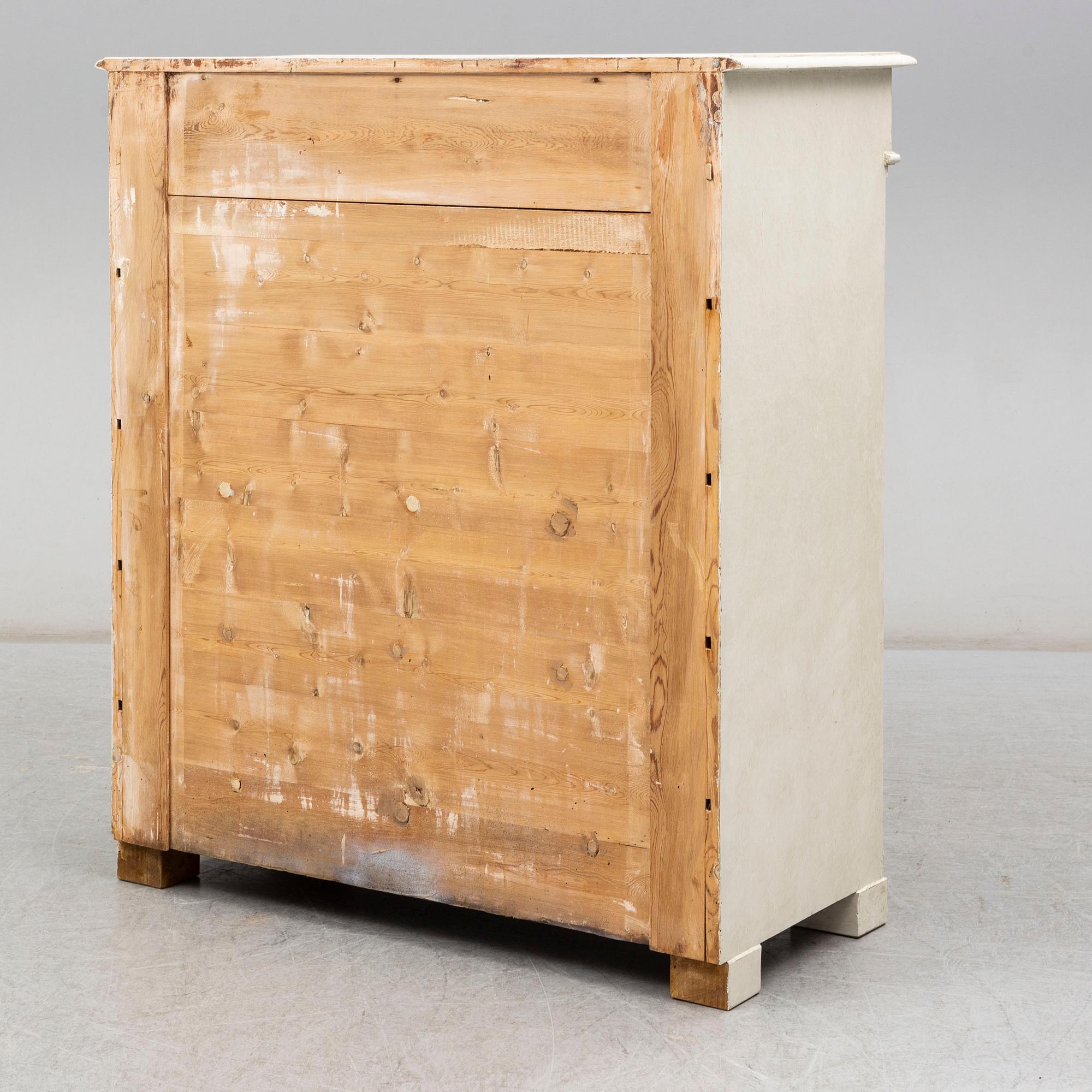 a painted cabinet from the second half of the 19th century.