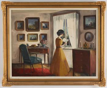 Bente Berg, olja på duk, signerad.