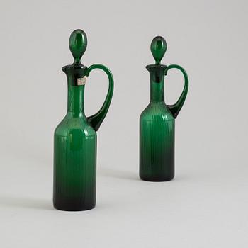 Two glass jars by Nason Moretti, Murano.