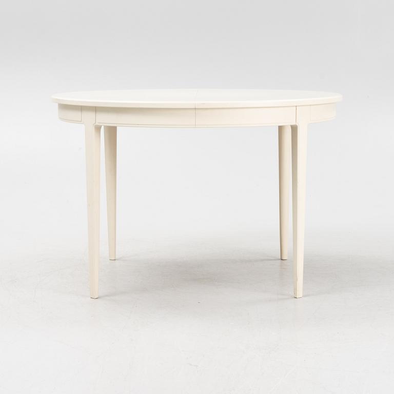 Carl Malmsten, a 'Herrgården' dining table and four 'Ulfåsa' chairs, second half of the 20th Century.