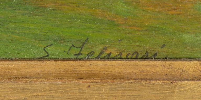 Enrico Felisari, Landscape Views, a pair.