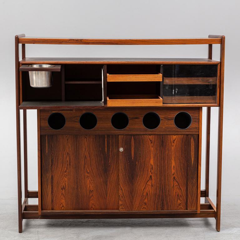 KNUD BENT, a rosewood bar from Dyrlund, Denmark, 1960's/70's.