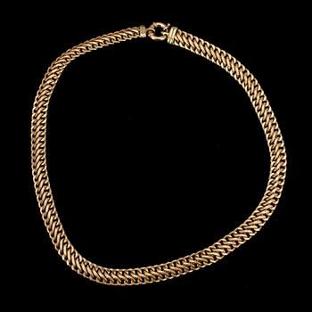 HALSKED, guld 14k, 1900-talets slut.