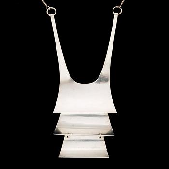 MIRJAM SALMINEN, NECKLACE, silver.  Kaunis Koru 1973.