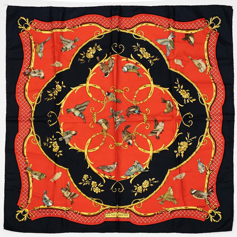 Hermès, scarf, "La Clé des Champs".