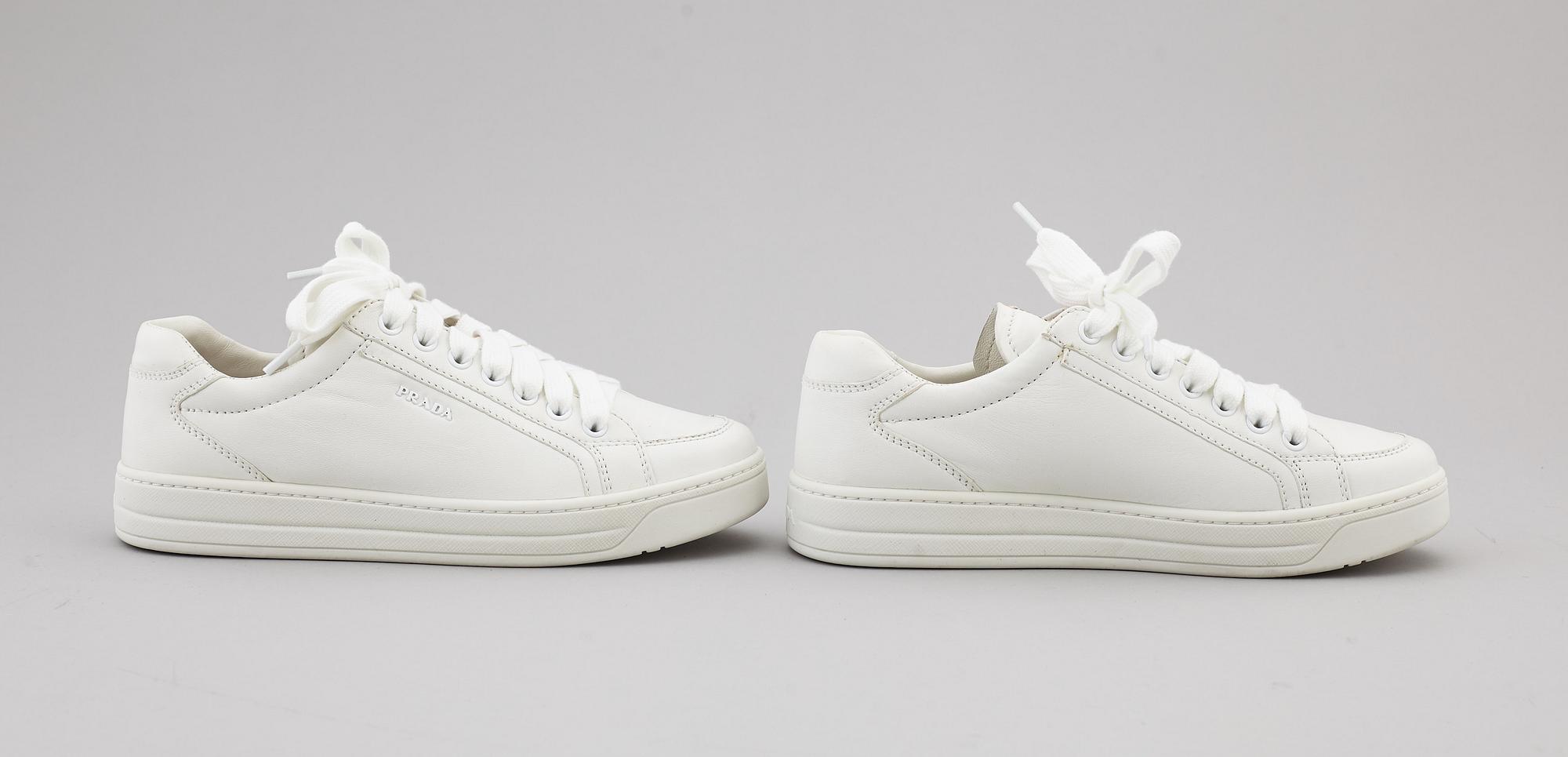 PRADA, sneakers, två par, storlek 35,5.