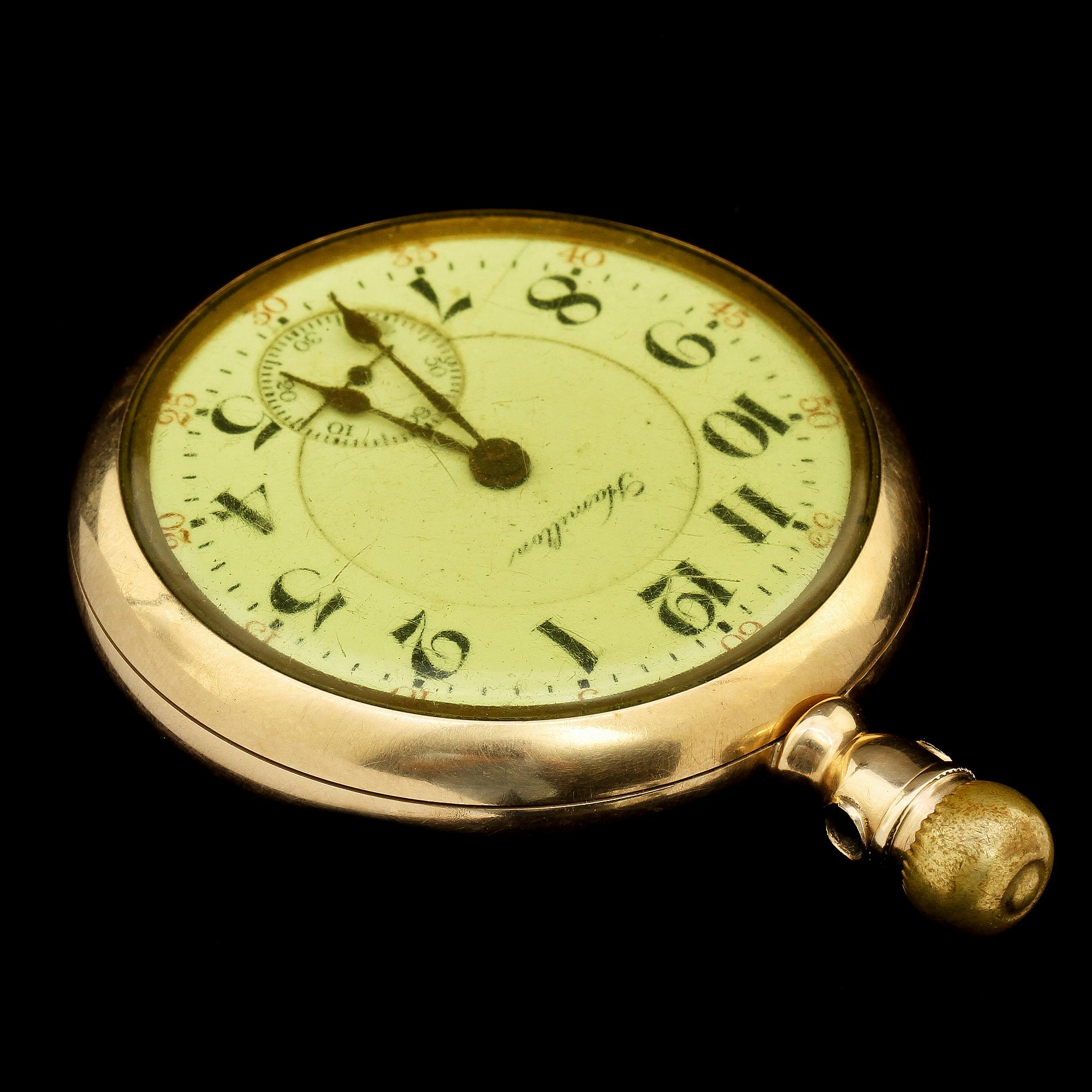 FICKUR, Hamilton, 14k guld. Vikt 131 g.