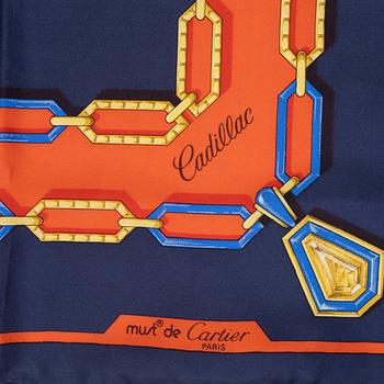 Cartier, scarf, "Cadillac".