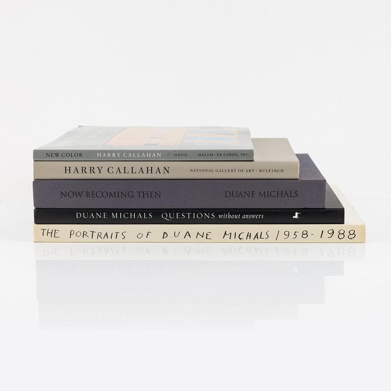 Duane Michals and Harry Callahan, collection of photography books, 5 volumes.