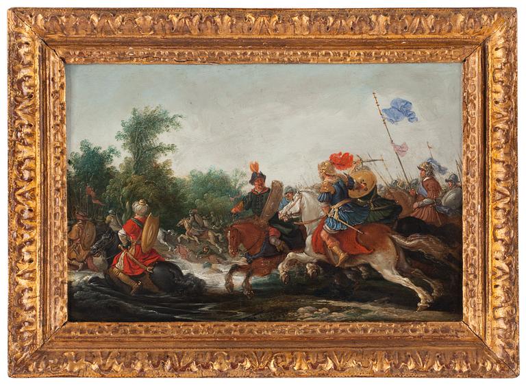 Esaias van de Velde Circle of, Battle between Christians and Janissaries.