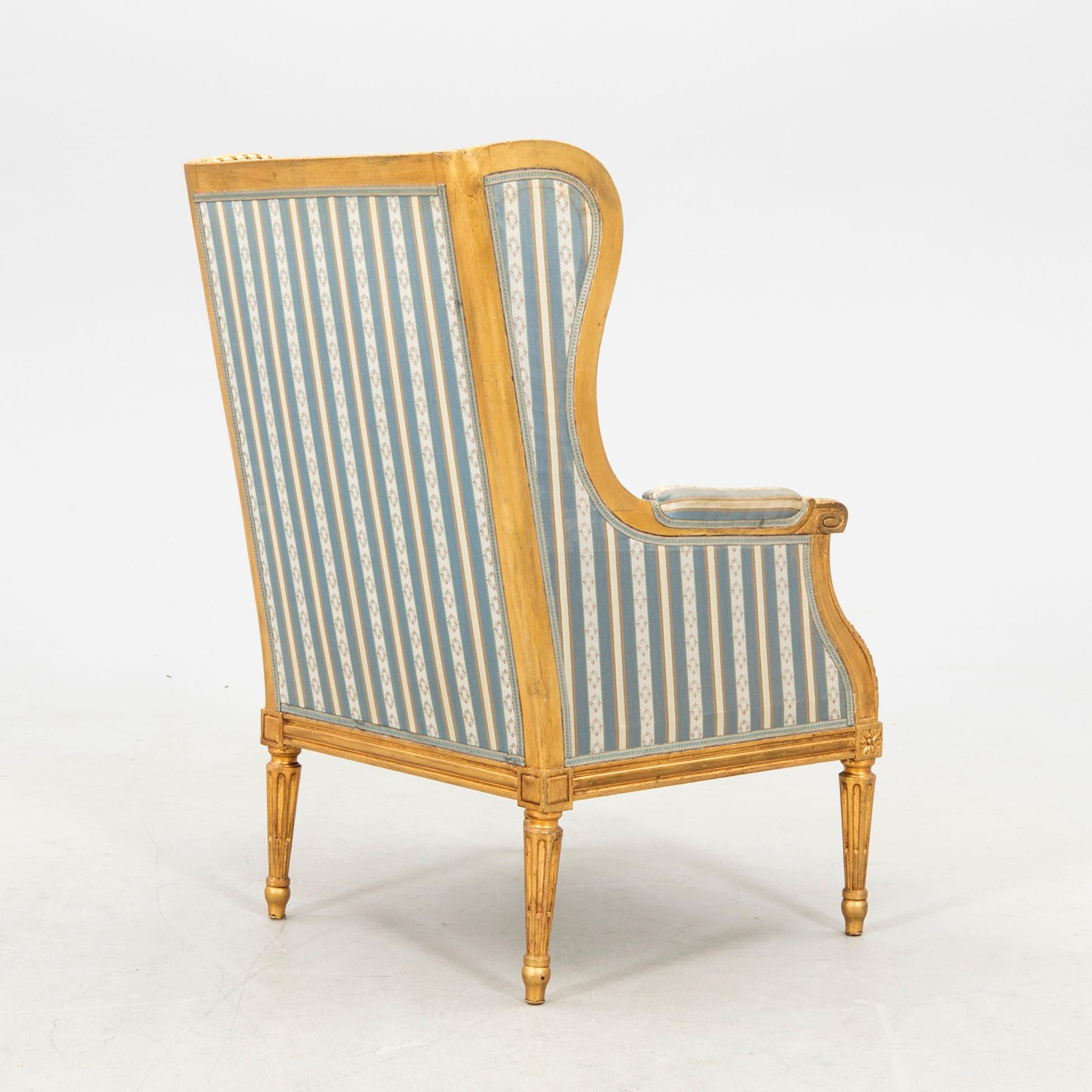 Louis XVI-style Bergère, first half of the 20th century.