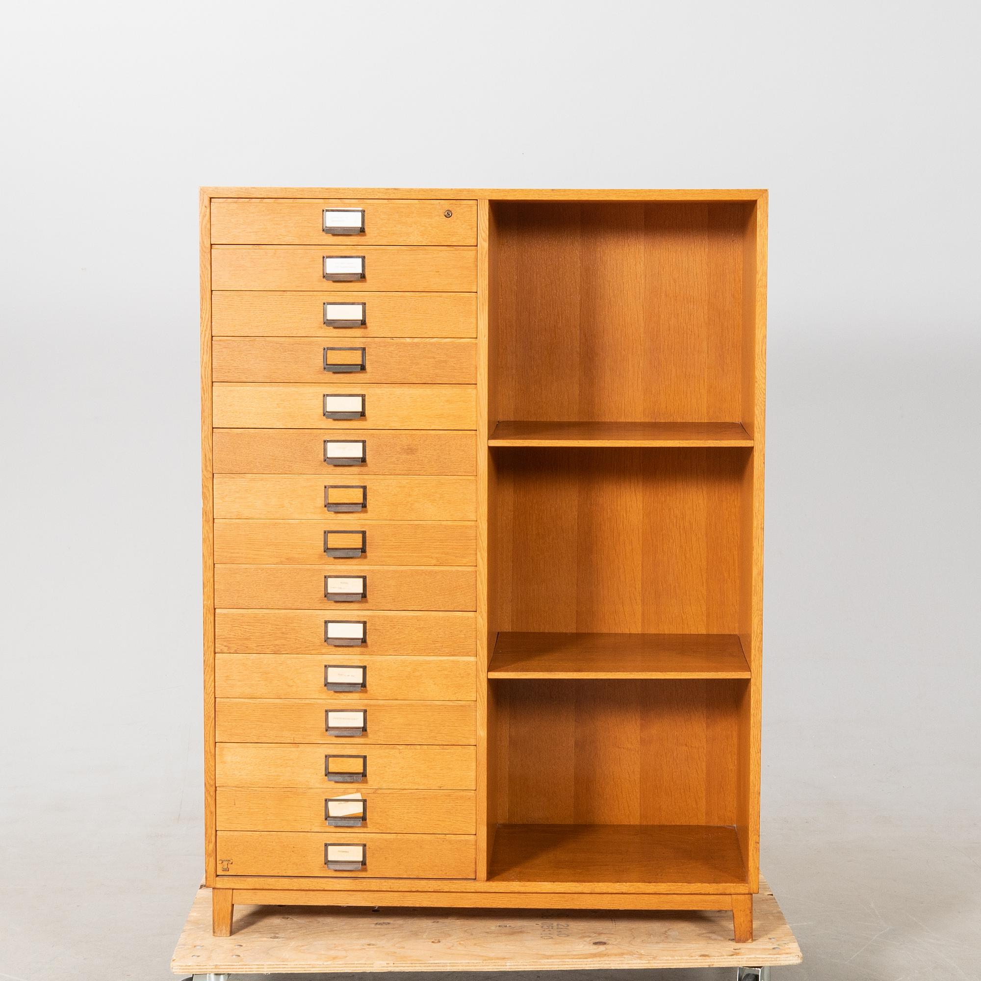 Archive cabinet, mid-20th century.