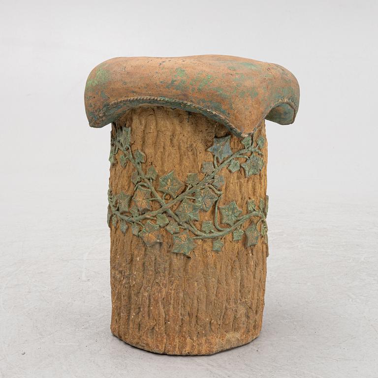 Höganäs, a ceramic garden stool model "996", early 20th century.