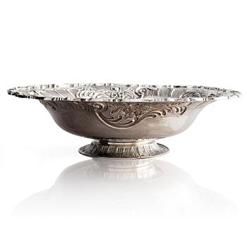 302. Lale Silverware & Co Ltd, praktskål, sterling silver, Istanbul, Turkiet 1900-tal. Nyrokoko.