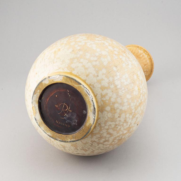 Gunnar Nylund, a stoneware vase for Rörstrand, signed.