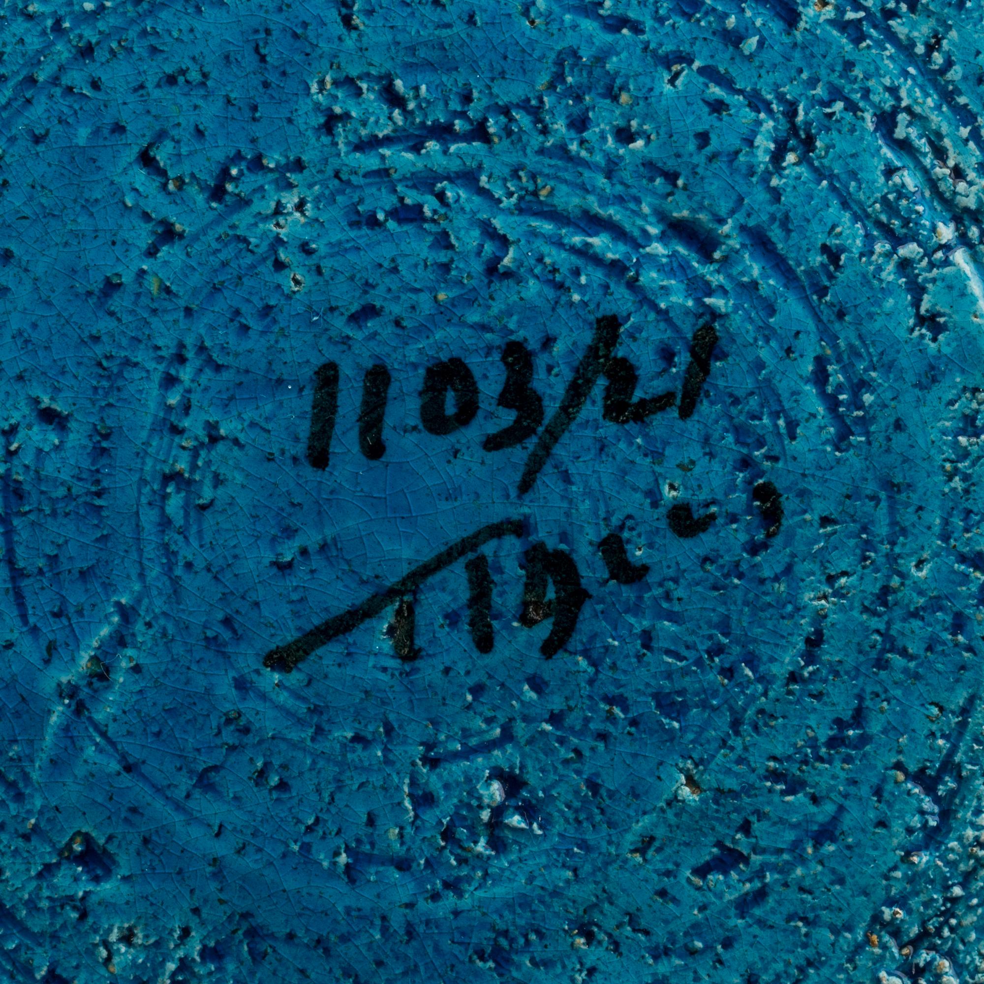 BITOSSI, 4 st, keramik, "Rimini Blue", Aldo Londi, Bitossi, 1900-talets andra hälft.