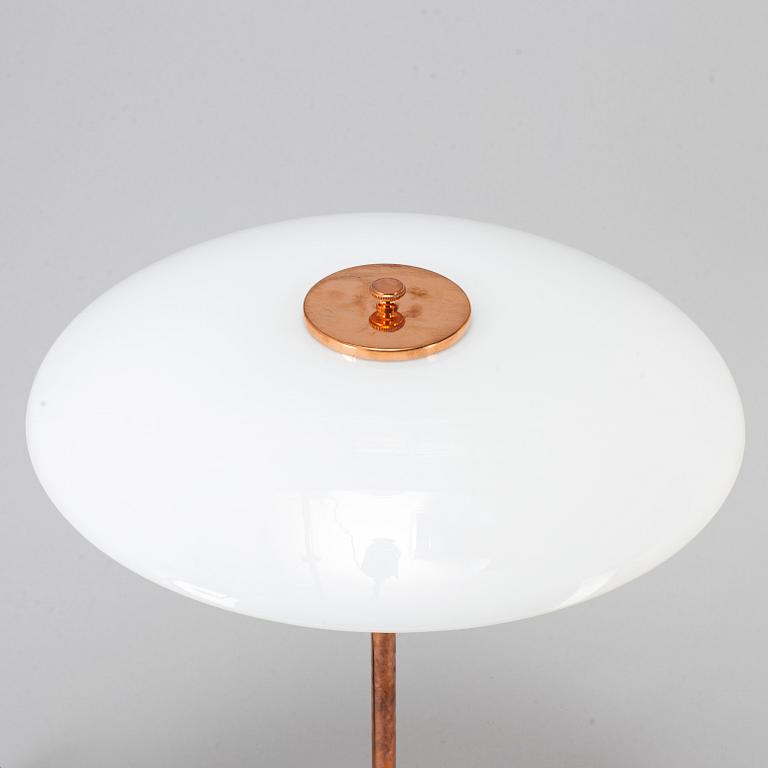 POUL HENNINGSEN, a '31/2-21/2' copper table lamp, Louis Poulsen Denmark.