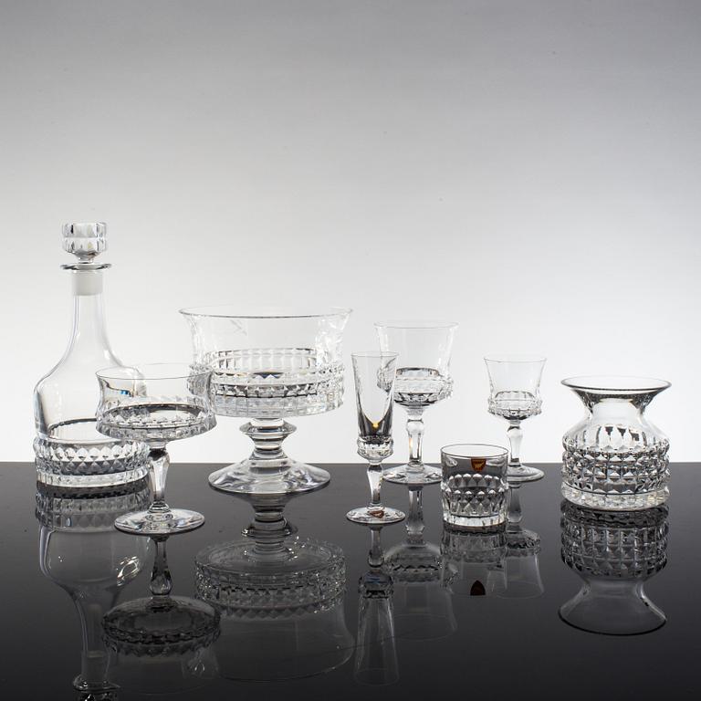 A 61 piece "Silvia" glass service by Ingeborg Lundin for Orrefors.