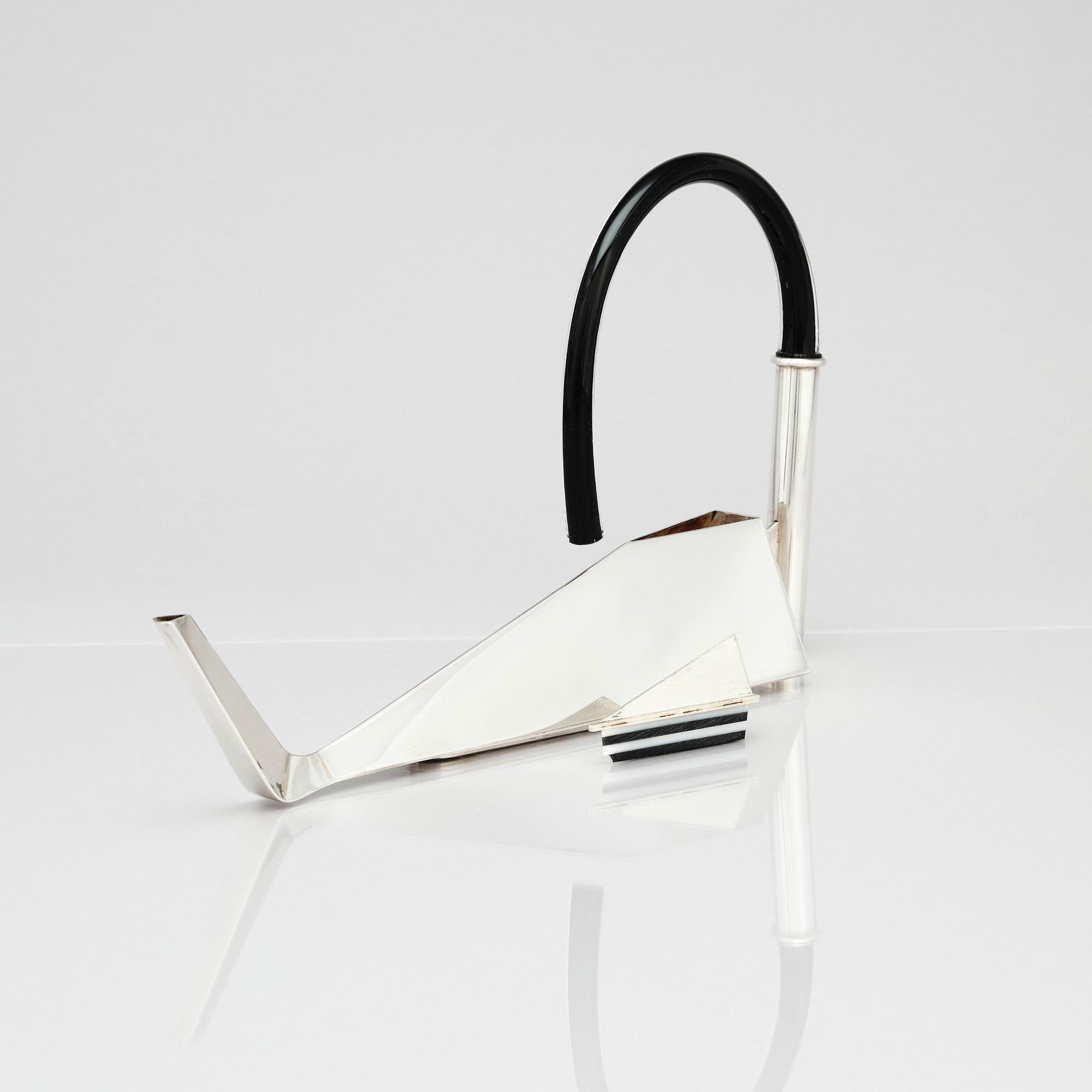 Karlheinz Sauer, kanna, egen studio, Kalmar 2016, sterling silver.