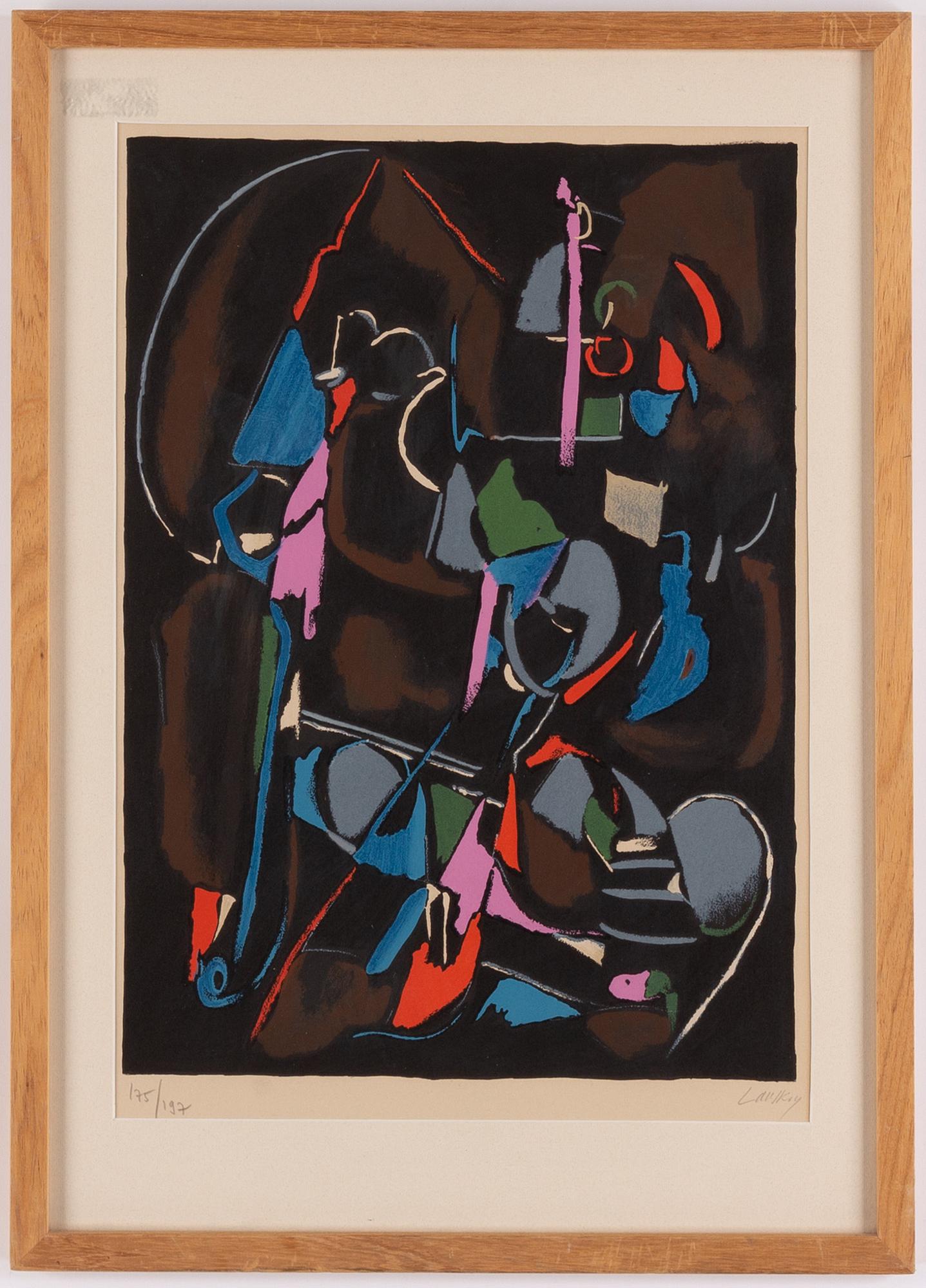 André Lanskoy, lithograph in colours, signed 175/197.