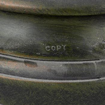 An Art Nouveau style table lamp.