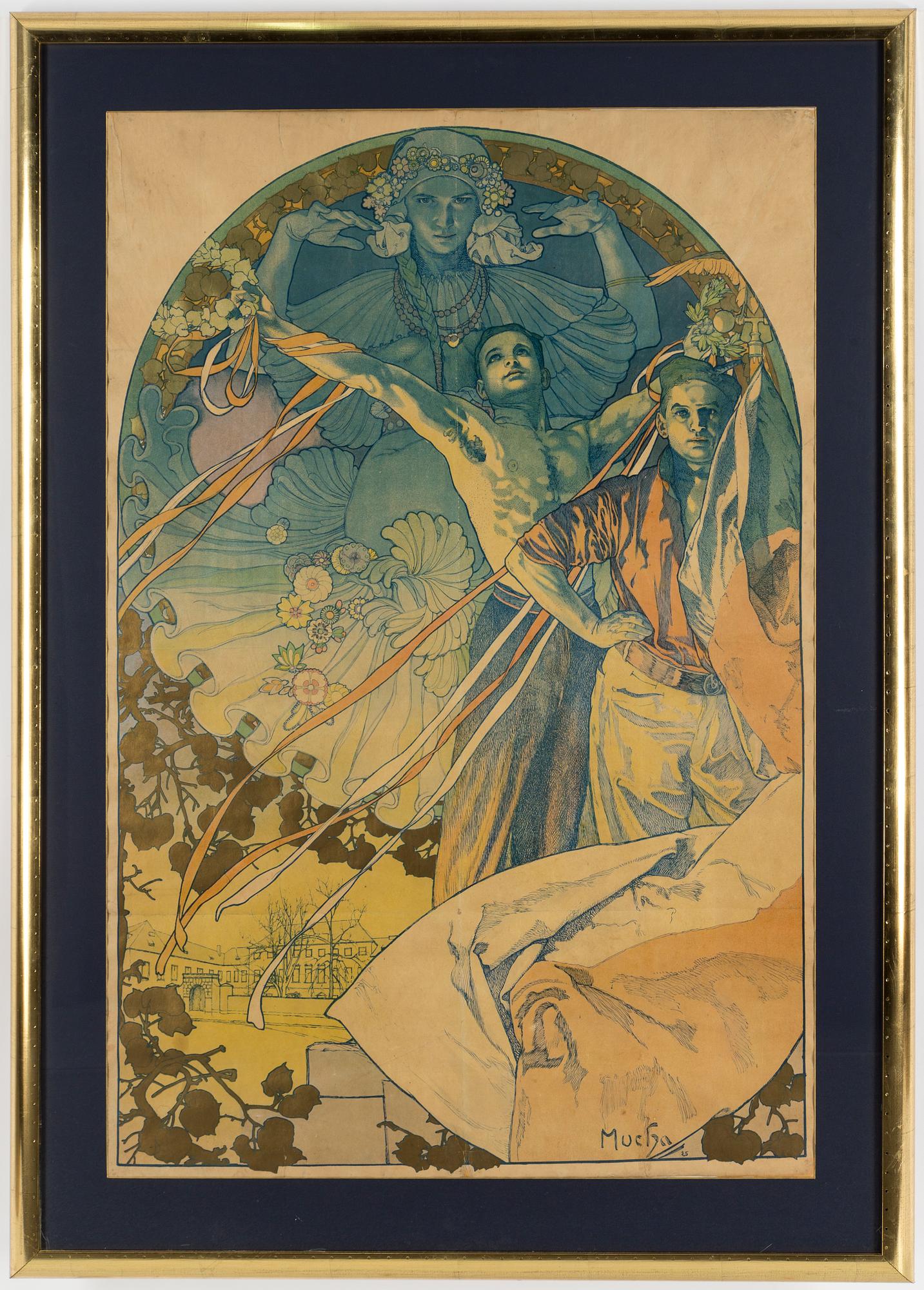 ALPHONSE MUCHA, poster, 'Slavnostní hra na vltave', 1925.
