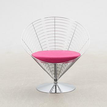 Verner Panton, stol/fåtölj "Wire Cone chair" Danmark 1980/90-tal.