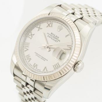 Rolex, Oyster Perpetual, Datejust, armbandsur, 36 mm.