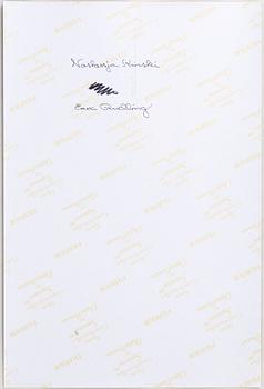 Ewa Rudling, photograph signed and numbered 14/30.