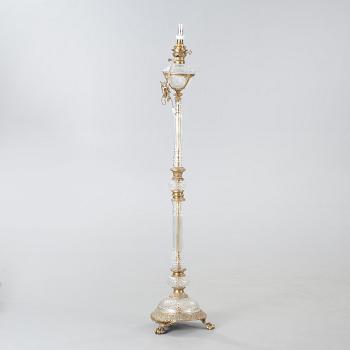 A 20th century floor parafine lamp.