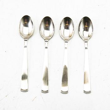 Coffee spoons, silver, 12 pcs, Rosenholm, GAB, second half of the 20th century.