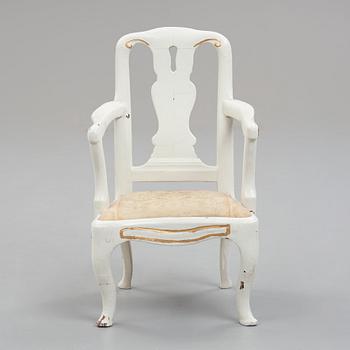 A children's armchair, Swedish Rococo, 18th century.