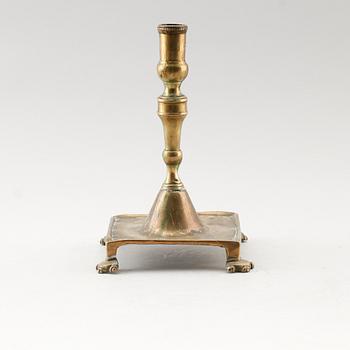 LJUSSTAKE, mässing, 1600-/1700-tal.