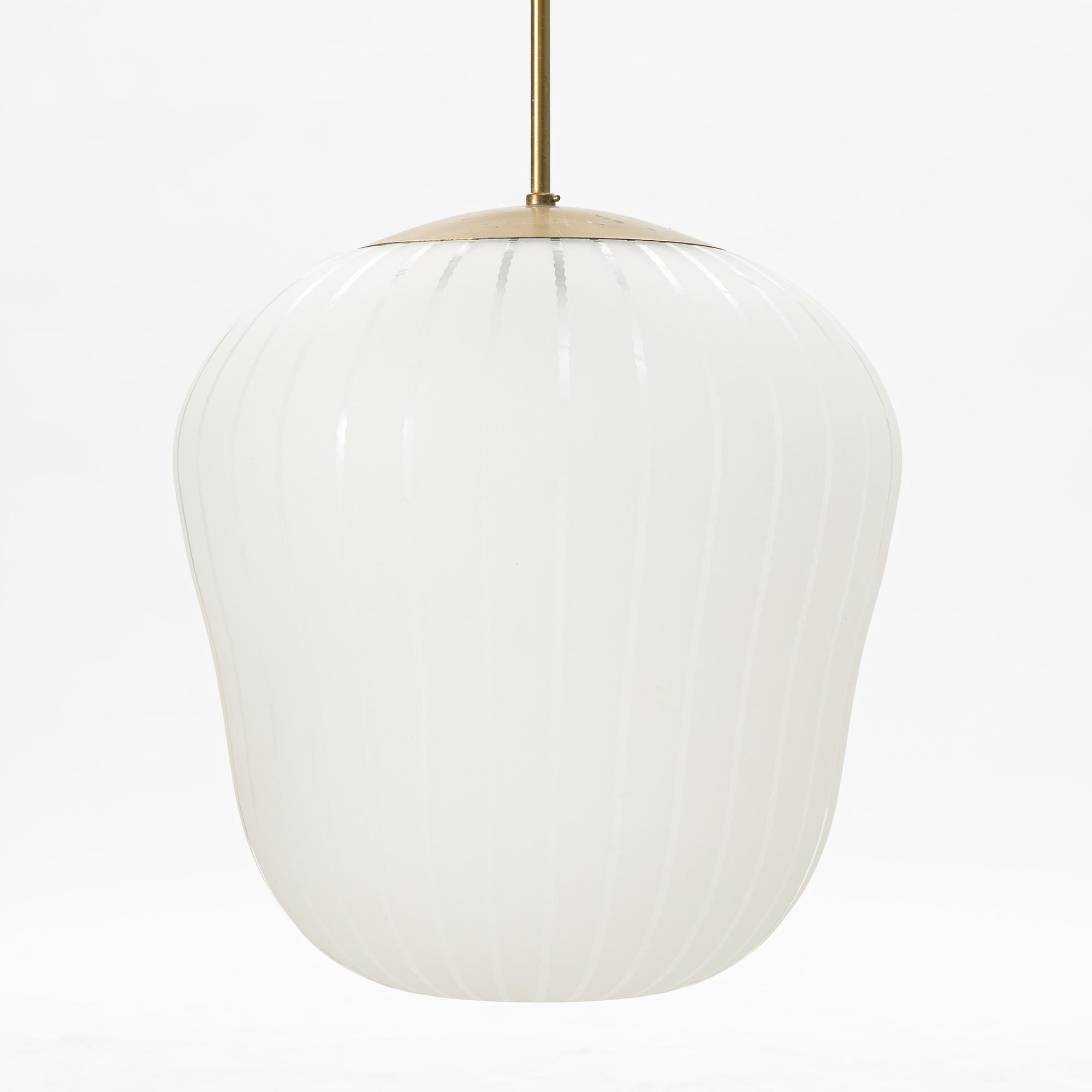 Harald Notini, a pair of ceiling lamps model "11335B", Arvid Böhlmarks Lampfabrik, 1940s.