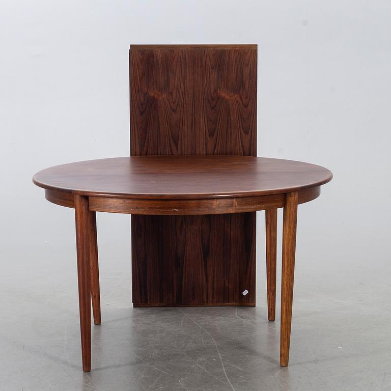 A Danish mid 20th century palisander table.