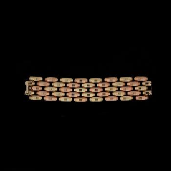 ARMBAND, 14k rose- och rödguld. Vikt 65g.