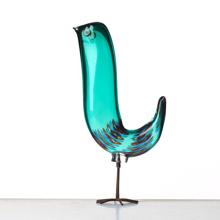 Alessandro Pianon, a "Pulcino" glass bird, Italy, 1960's.