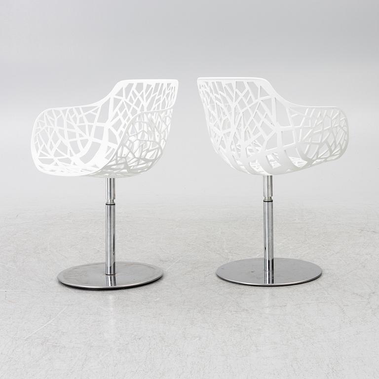 Karmstolar, fyra stycken, "Forest", Fast Design, Italien, 2000-tal.