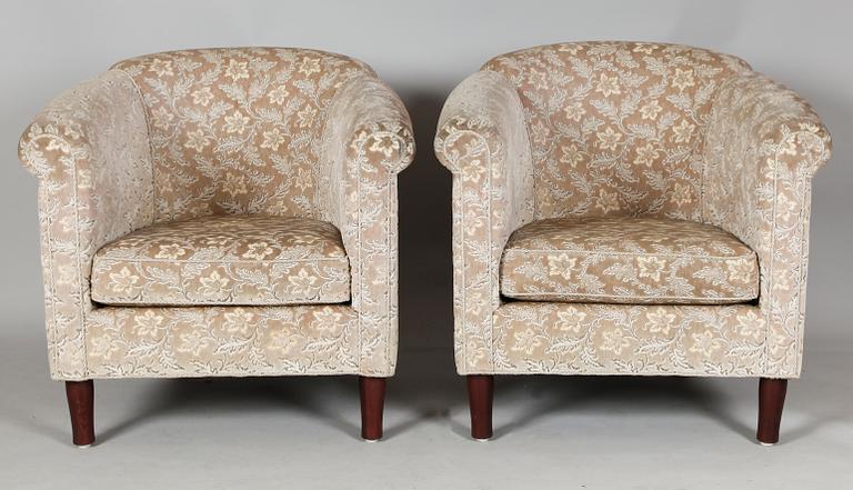 FÅTÖLJER, 1 par, 1900-talets mitt.