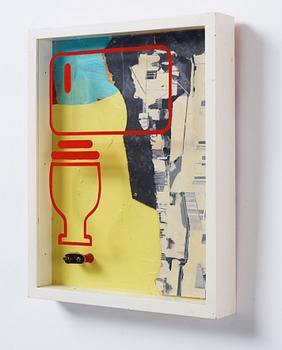 Martin Wickström, mixed media and assemblage signed dated 88 verso.
