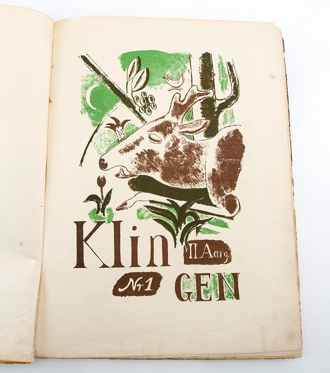 Magazine "Klingen" 1919-1920 2 vols, 1 binding.