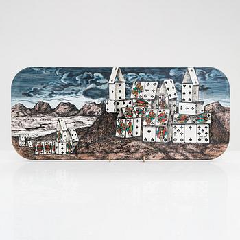 A Piero Fornasetti tray 'Cittá di Carte', Milan, Italy.