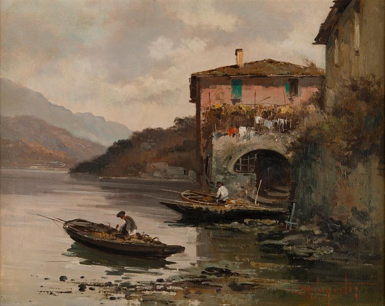 ERCOLE MAGROTTI, oil on canvas, signed.