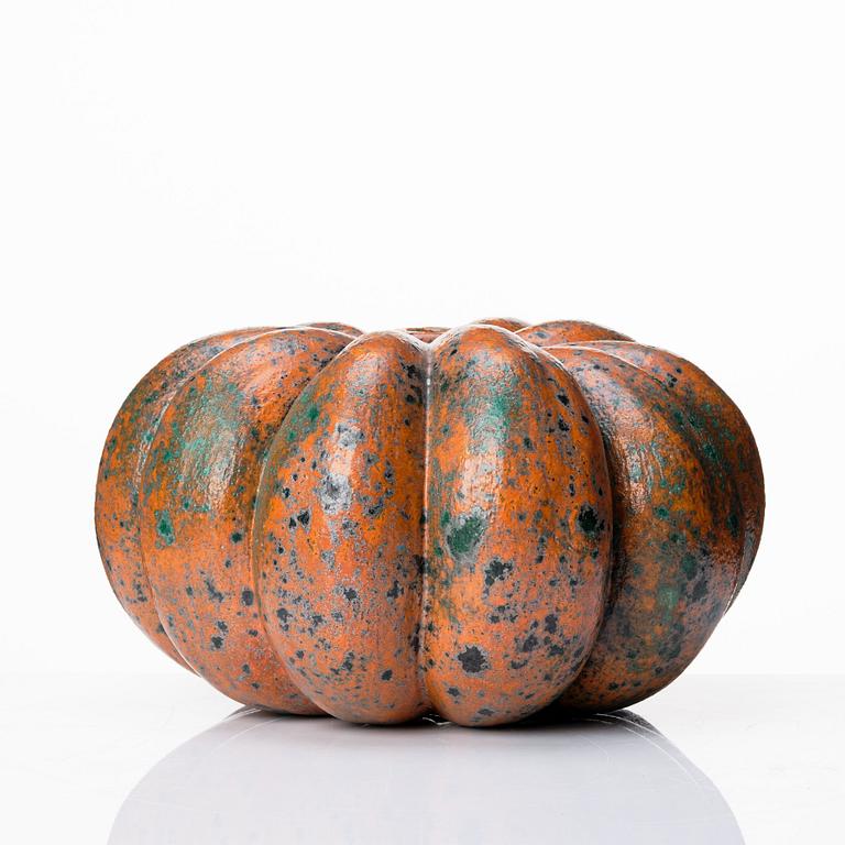 Hans Hedberg, a faience sculpture of a pumpkin, Biot, France.