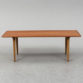 HANS J WEGNER, a teak and oak, 'AT11' coffee table, Andreas Tuck, Denmark.